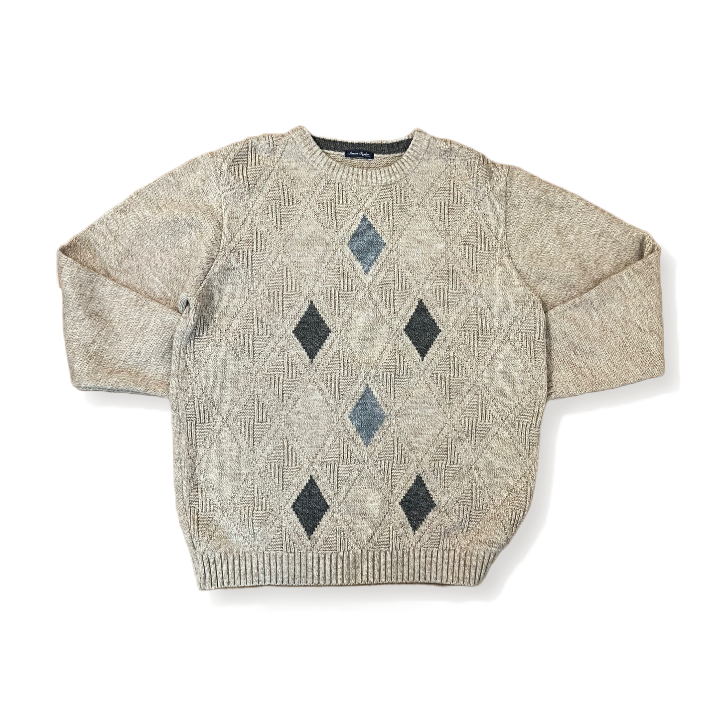 Simon Taylor Knitted Argyle Jumper