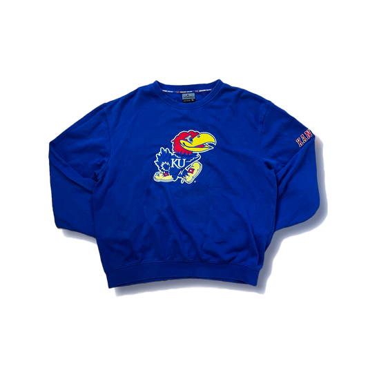 U.S. Kansas University Mascot Embroidered Crewneck